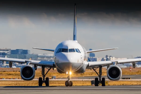 Cargo aircraft on runway before takeoff, representing FAA grounding of Boeing MD-11 planes after Kentucky crash