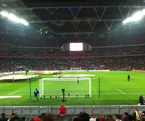 England football fans at Wembley Stadium ahead of World Cup qualifiers against Serbia and Albania, as Thomas Tuchel recalls Jude Bellingham and Phil Foden to the squad.