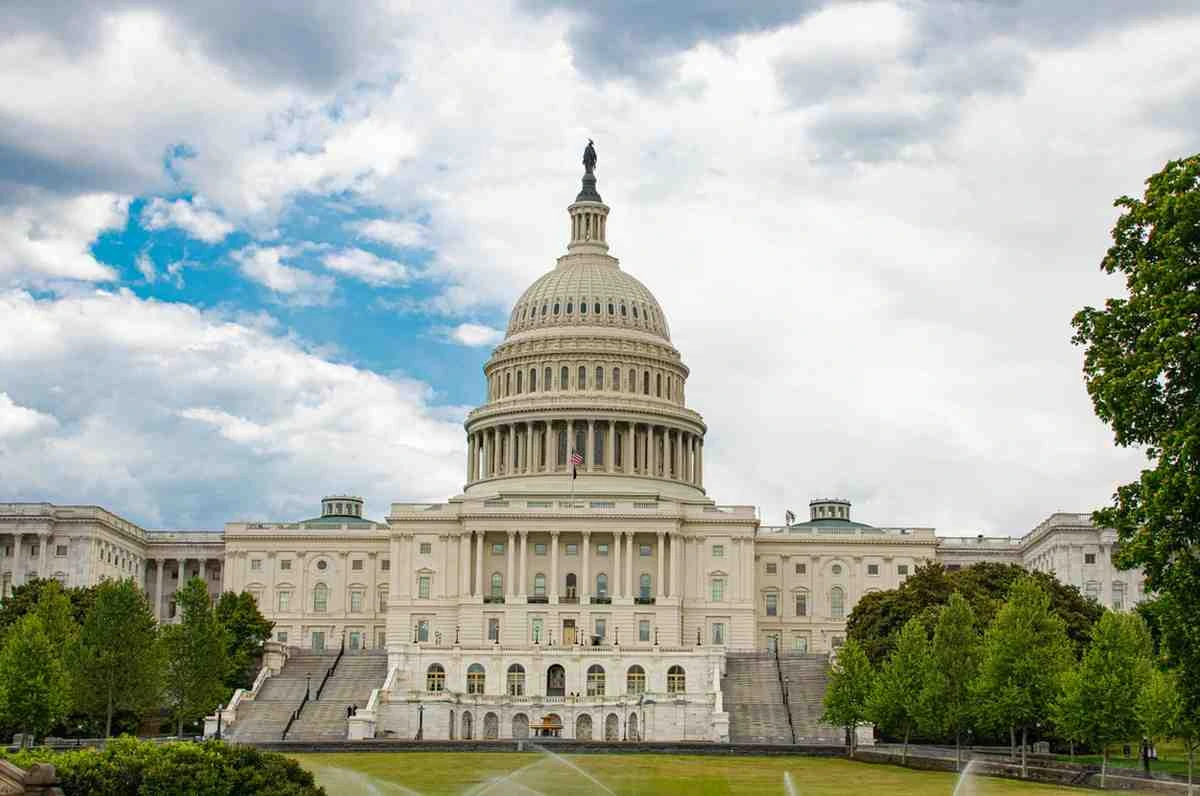 The U.S. Capitol building in Washington, D.C., representing the shifting dynamics in Congress after Greene’s resignation.