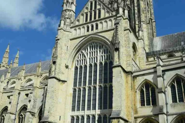 Canterbury Cathedral in Kent, the seat of the Archbishop of Canterbury and spiritual center of the Church of England.