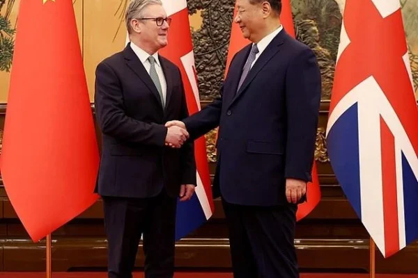 Sir Keir Starmer meets Chinese President Xi Jinping in Beijing during official UK–China talks