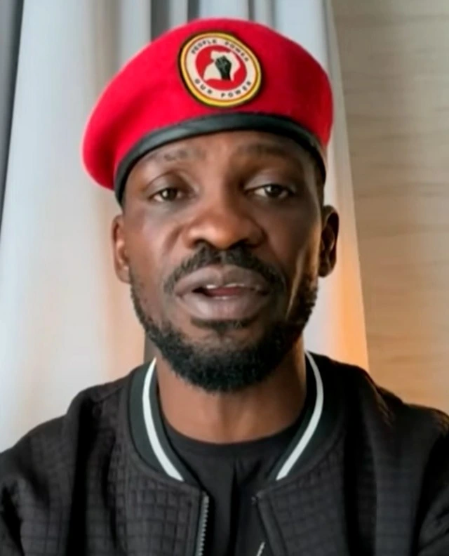 Uganda opposition leader Bobi Wine speaks after saying he escaped house arrest during national elections.