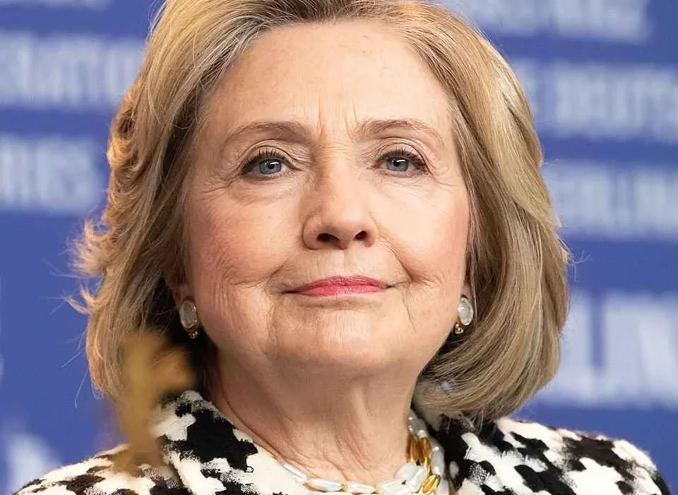 Hillary Clinton close-up portrait during a public appearance