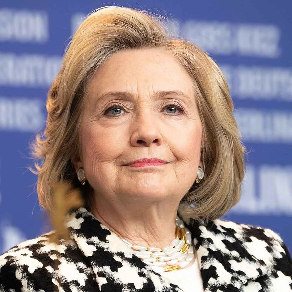 Hillary Clinton close-up portrait during a public appearance