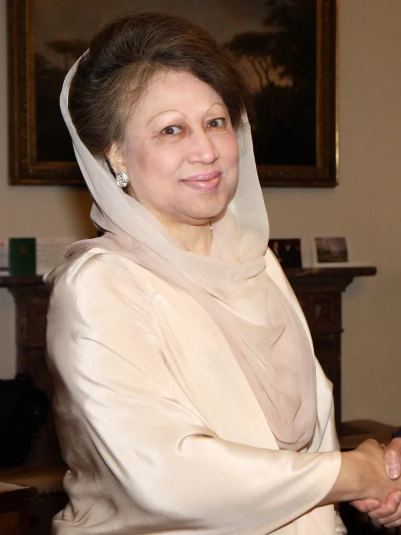 Former Bangladesh Prime Minister Khaleda Zia, leader of the Bangladesh Nationalist Party and mother of Tarique Rahman