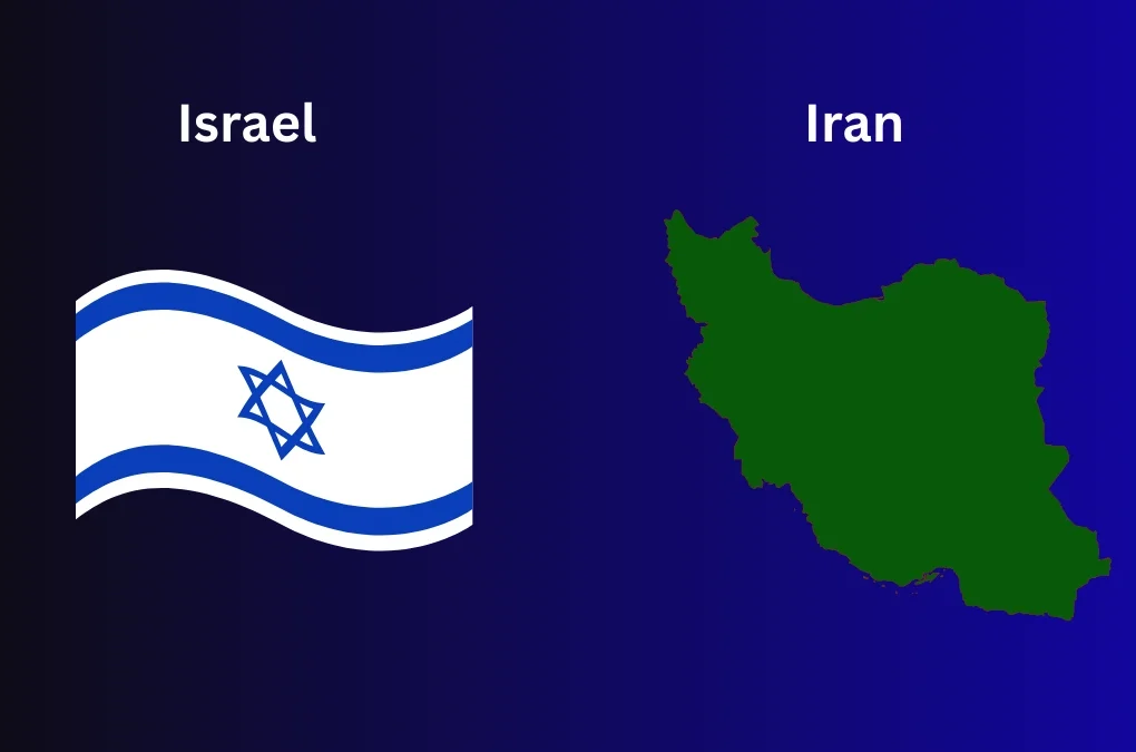 Israel flag and Iran map illustrating war escalation after US-backed strike and stalled nuclear negotiations