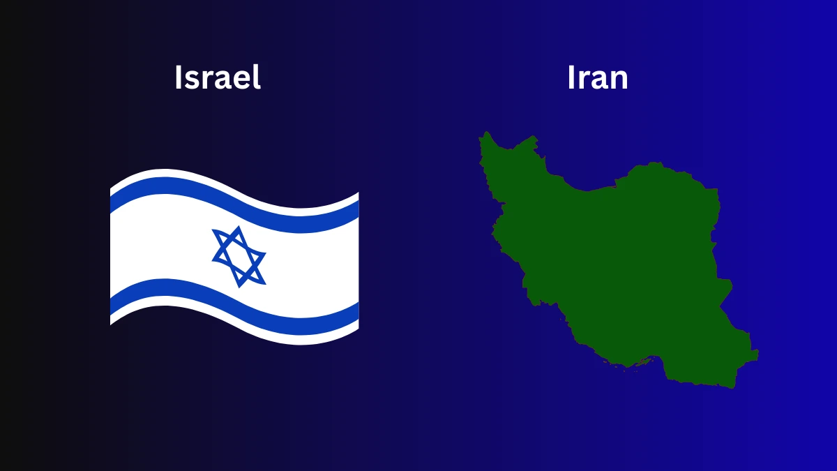 Israel flag and Iran map illustrating war escalation after US-backed strike and stalled nuclear negotiations
